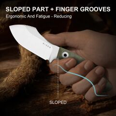 Kizer Rook | AEB-L | Micarta | Fixed Blade | KizerV™ 1090A4