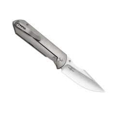 Kizer Harpoon Fold | Elmax + Hollow Grind + Stonewashed | FRAME LOCK | Titanium | KizerB™ 4784A1