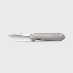 Kizer Harpoon Fold | Elmax + Hollow Grind + Stonewashed | FRAME LOCK | Titanium | KizerB™ 4784A1