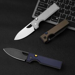Kizer Little Ringbo | Kizer Button Liner Lock™ | Aluminum | AEB-L Satin | KizerV™ 3708A1