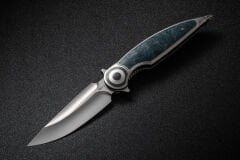Rike Knife Viper 2-B Düz/Yeşil Karbon Fiber-P/GrCF Cep Çakısı