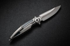 Rike Knife Viper 2-B Düz/Yeşil Karbon Fiber-P/GrCF Cep Çakısı