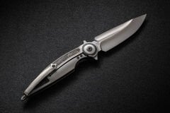 Rike Knife Viper 2-B Düz/Turuncu Karbon Fiber-P/OCF Cep Çakısı