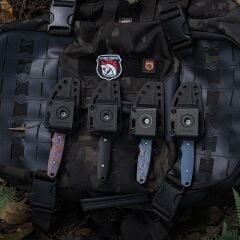 Vosteed H-Back ( Nitro-V Çelik ve Mikarta Sap Bıçak ) SOAR Klipsli - D0407