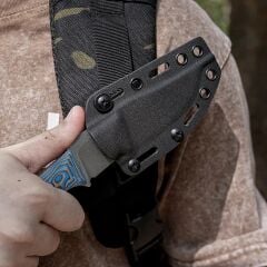 Vosteed H-Back ( Nitro-V Çelik ve Mikarta Sap Bıçak ) SOAR Klipsli - D0407