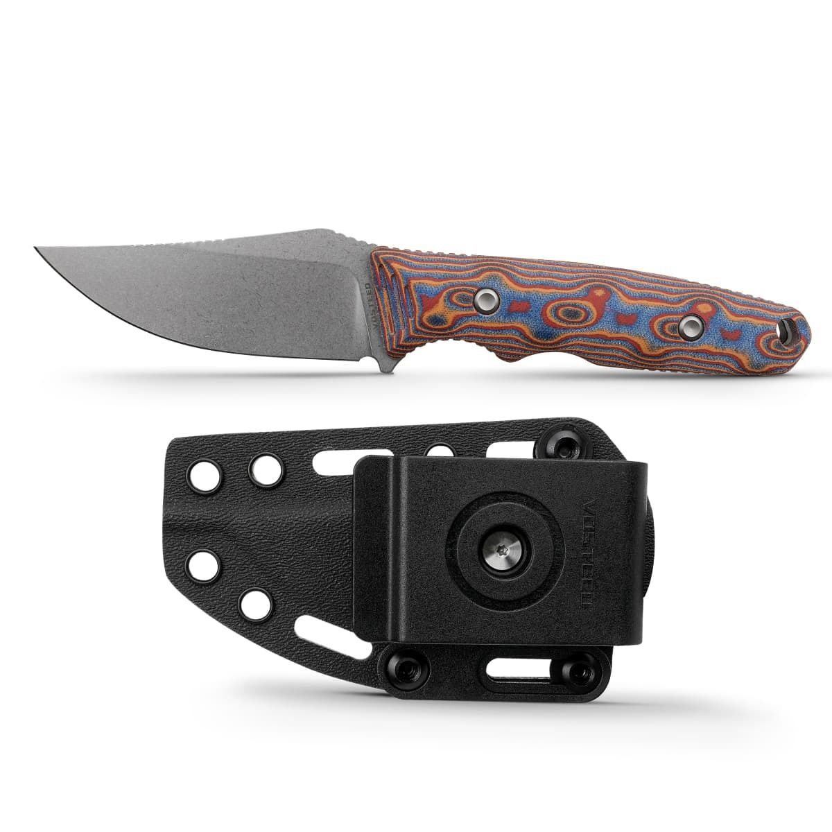 Vosteed H-Back ( Nitro-V Çelik ve Mikarta Sap Bıçak ) SOAR Klipsli - D0406