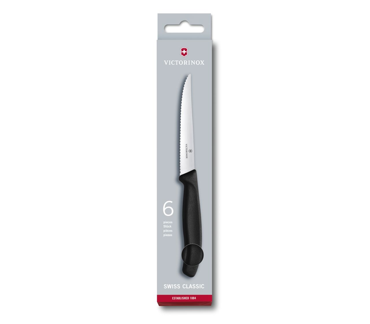 Victorinox 6.7233.6 SwissClassic 6lı Steak-Biftek Bıçağı (Blisterli)