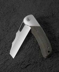 BESTECH SYN BT2306B Titanyum Siyah Kanvas Micarta Kakma Sap: 3.57'' El Ovuşturulmuş Taş Yıkama Kaplama El Ovuşturulmuş Saten Elmax Bıçak