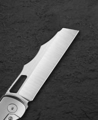 BESTECH SYN BT2306A Titanyum+Mermer Karbon Fiber Kakma Sap: 3.57'' İçi Boş Taşlama El Ovuşturulmuş Saten+ Düz Saten Elmax Bıçak