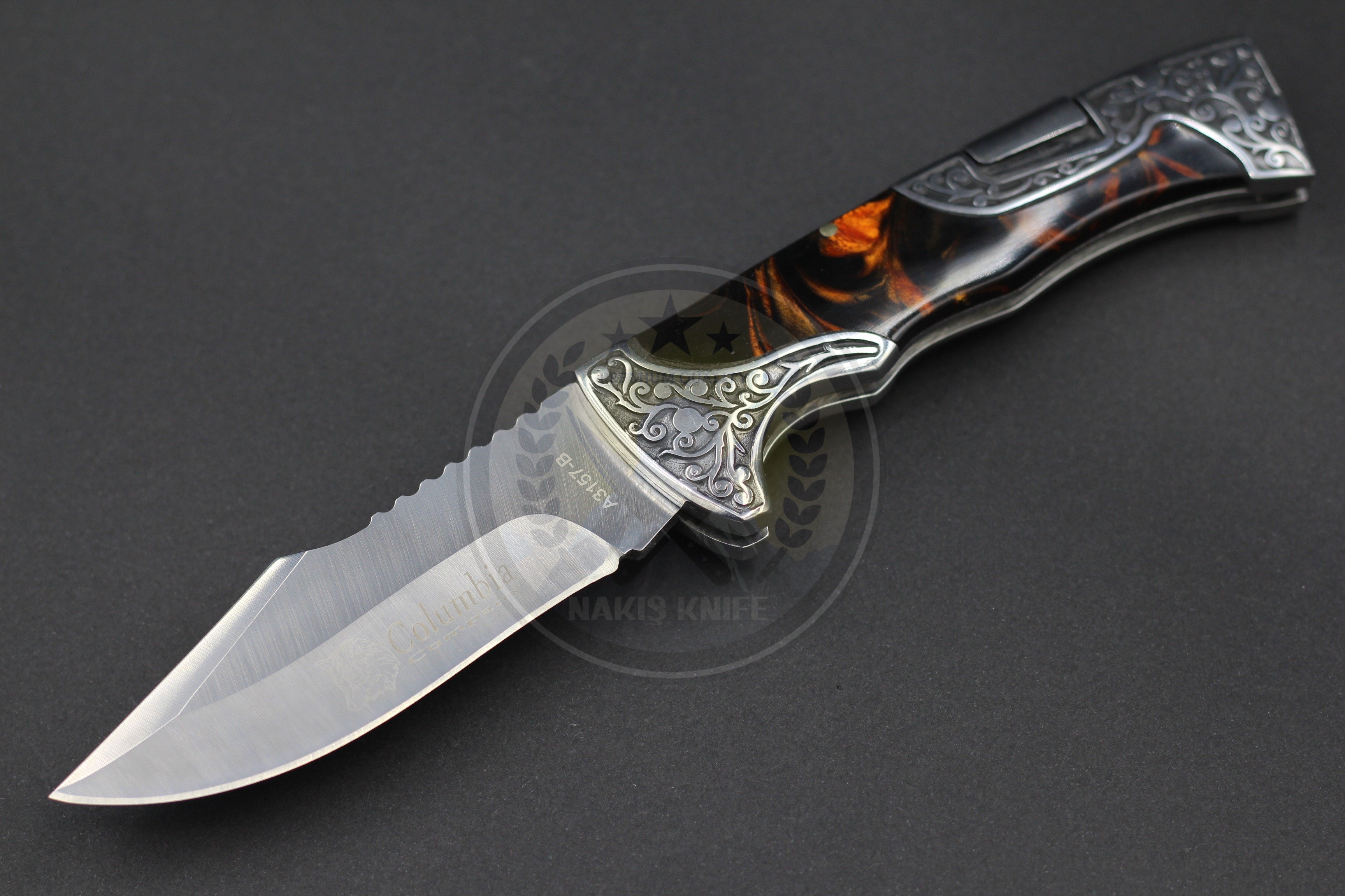 Columbia Company Gravür Desenli Çakı 23cm