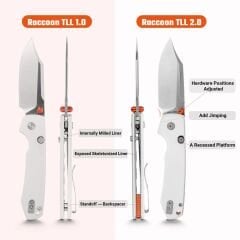 Vosteed Raccoon® - Üstten Kilitli Mekanizma ( 14C28N Çelik ve G10 Sap Çakı) - A2912