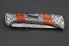 Columbia Company Sırttan Kilitli Gravür Desenli Çakı 22cm