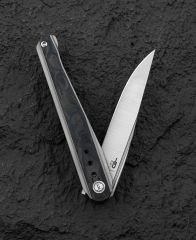 BESTECH SPEAR PHISHER BT2405B 3.48'' M390 Blade Titanyum+ Mermer Karbon Fiber Sap