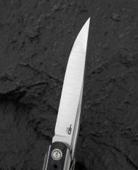 BESTECH SPEAR PHISHER BT2405B 3.48'' M390 Blade Titanyum+ Mermer Karbon Fiber Sap