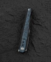 BESTECH SPEAR PHISHER BT2405C Titanyum+ Mavi Karbon Fiber Sap M390 Çakı