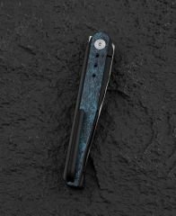 BESTECH SPEAR PHISHER BT2405C 3.48'' M390 Blade Titanyum+ Mavi Karbon Fiber Sap