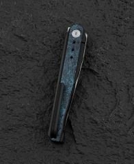 BESTECH SPEAR PHISHER BT2405C Titanyum+ Mavi Karbon Fiber Sap M390 Çakı