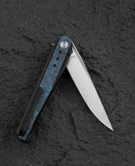 BESTECH SPEAR PHISHER BT2405C Titanyum+ Mavi Karbon Fiber Sap M390 Çakı