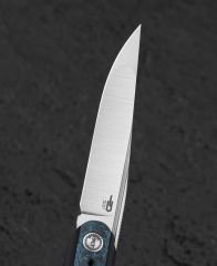 BESTECH SPEAR PHISHER BT2405C 3.48'' M390 Blade Titanyum+ Mavi Karbon Fiber Sap