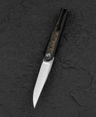 BESTECH SPEAR PHISHER Titanyum+ Yağlı Karbon Fiber Sap M390 Çelik Çakı - BT2405D