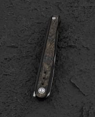BESTECH SPEAR PHISHER Titanyum+ Yağlı Karbon Fiber Sap M390 Çelik Çakı - BT2405D