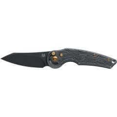 Fox Jupiter M390 Titanium All Black PVD + Bronze Screws Çakı