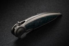 Rike Knife RK-Viper 2-A Düz/Yeşil Karbon Fiber-P/GrCF Cep Çakısı