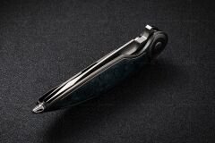 Rike Knife RK-Viper 2-A-P/GrCF Plain Titanium Integral Handle With Green Carbon Fiber Inlay Bohler M398 Çakı