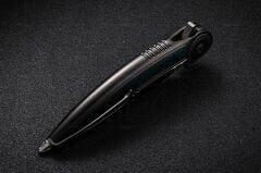 Rike Knife RK-Viper 2-A-P/GrCF Plain Titanium Integral Handle With Green Carbon Fiber Inlay Bohler M398 Çakı