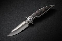 Rike Knife Viper 2-A Düz/Turuncu Karbonfiber-P/OCF Cep Çakısı