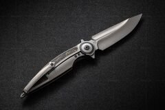 Rike Knife Viper 2-A-P/OCF Plain Orange Carbon Fiber Inlay Bohler M398 Çakı
