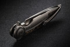 Rike Knife Viper 2-A-P/OCF Plain Orange Carbon Fiber Inlay Bohler M398 Çakı
