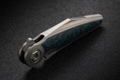 Rike Knife Viper 3-V2 Plain/GreenCarbonFiber-P/GrCF Cep Çakısı