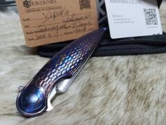 Rike Knife Viper 4-A Sınırlı Üretim Timasteel Entegre Saplı Damasteel Cep Çakısı