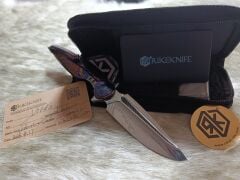 Rike Knife Viper 4-B Sınırlı Üretim Timasteel Entegre Saplı Damasteel Cep Çakısı