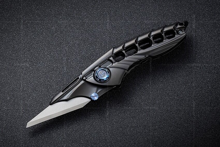 Rike Knife RK Alien1-B Black Titanium Handle Bohler M390 Çakı