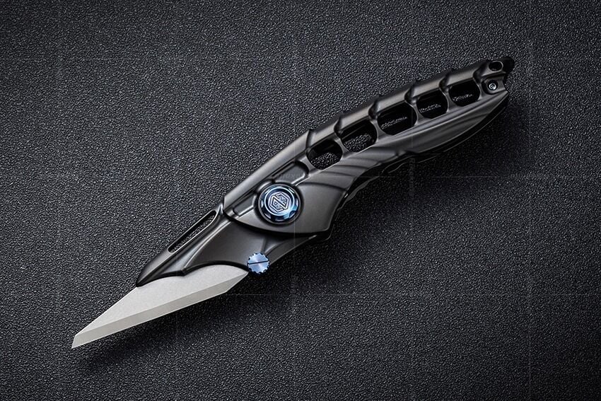 Rike Knife RK Alien1-B Black Titanium Handle Bohler M390 Çakı