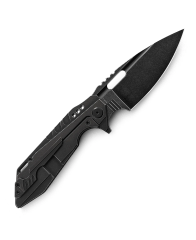 BESTECH SHODAN BT1910D Titanyum+Karbon Fiber Sap: 3,86'' S35VN Bıçak