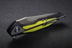 Rike Knife RK-Tulay-BFG Black/Fluorescent Green G10 Handle 154CM Çakı