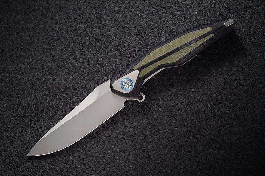 Rike Knife RK-Tulay-BOG Black/ODGreen G10 Integral Handle 154CM Çakı