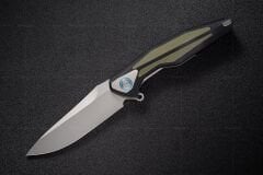 Rike Knife RK-Tulay-BOG Black/ODGreen G10 Integral Handle 154CM Çakı