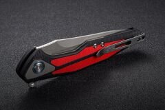Rike Knife RK-Tulay-BR Black/Red G10 Integral Handle 154CM Çakı