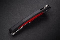 Rike Knife RK-Tulay-BR Black/Red G10 Integral Handle 154CM Çakı