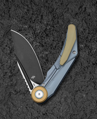 BESTECH SERAPH BT2403D 3.66'' M390 Blade Titanyum Sap