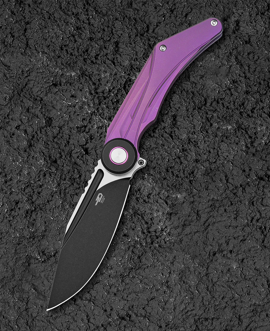 BESTECH SERAPH BT2403C 3.66'' M390 Blade Titanyum Sap