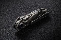 Rike Knife RK-MINI-P Plain Titanium Handle Damasteel Kolye Çakı