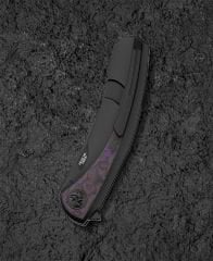 BESTECH SAMBAC BT2402B Titanyum Yağlı Karbon Fiber Kakma Sap Magnacut Çelik Çakı