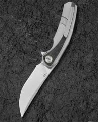 BESTECH SAMBAC BT2402C Titanyum Mermer Karbon Fiber Kakma Sap Magnacut Çelik Çakı