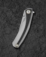 BESTECH SAMBAC BT2402C Titanyum Mermer Karbon Fiber Kakma Sap Magnacut Çelik Çakı