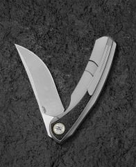 BESTECH SAMBAC BT2402C Titanyum Mermer Karbon Fiber Kakma Sap Magnacut Çelik Çakı